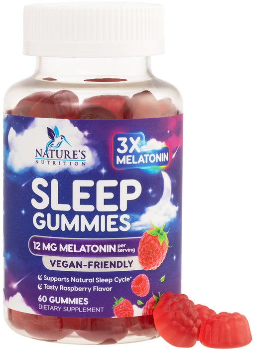 Melatonin Sleep Gummies 12 mg - 60 Gummies