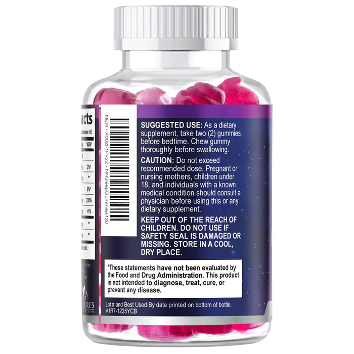 Melatonin Sleep Gummies - 8 mg Melatonin Extra Strength with 20mg Passiflora Sleeping Gummy Supplements, Sleep Gummies for Adults, Occasional Sleeping Support Supplement, Non-Habit Forming - 120 Count