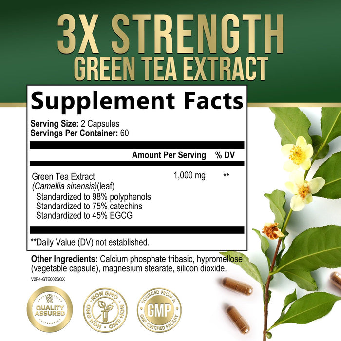 Green Tea Extract 1000 mg - 120 Capsules