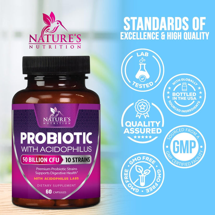 Probiotic + Prebiotics 60 Billion CFU - 60 Capsules