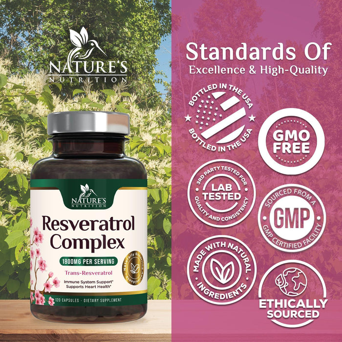 Resveratrol 1800 mg - 120 Capsules