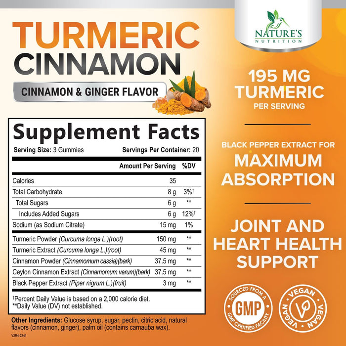 Turmeric Curcumin Gummies - 60 Gummies