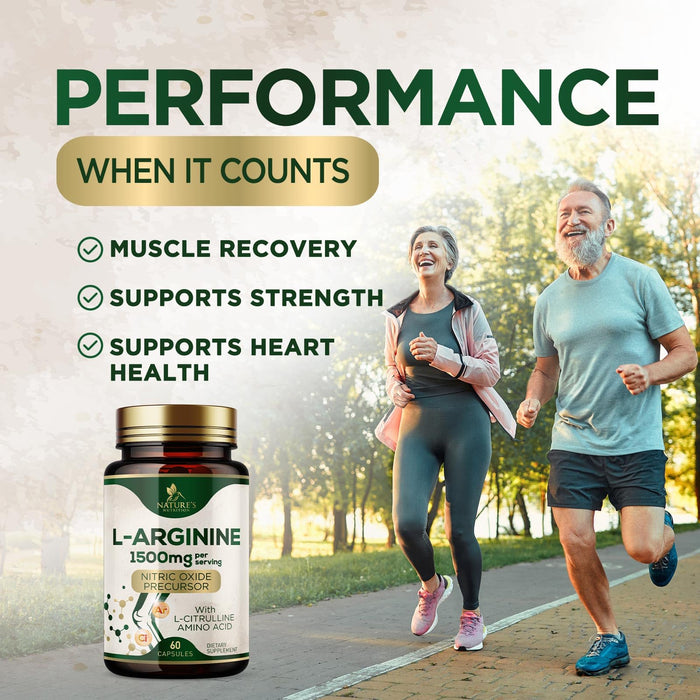 L-Arginine 1000 mg - 60 Capsules