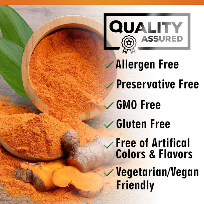 Turmeric Curcumin + Black Pepper 1950 mg - 60 Capsules