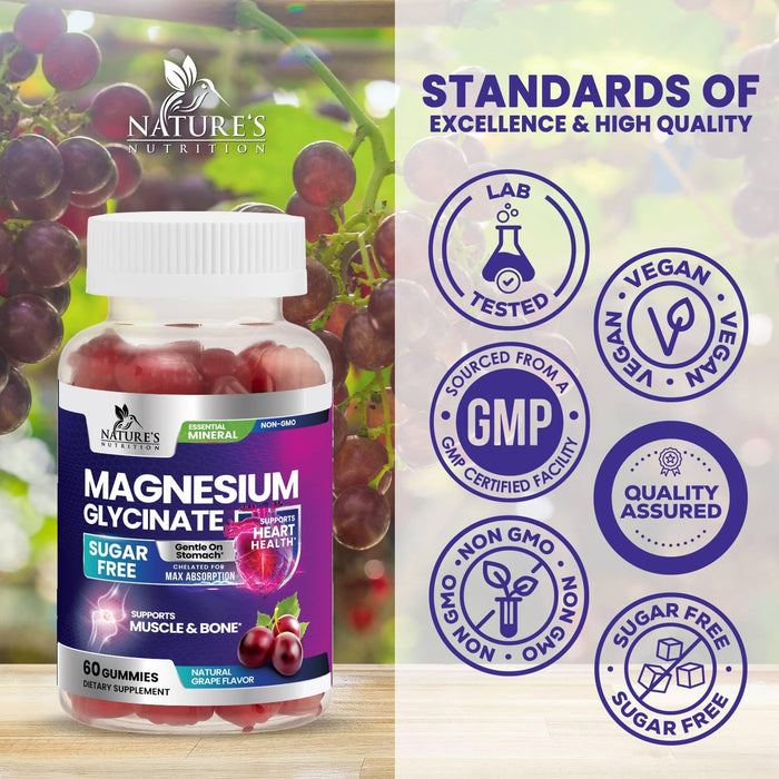 Magnesium Glycinate - 60 Gummies