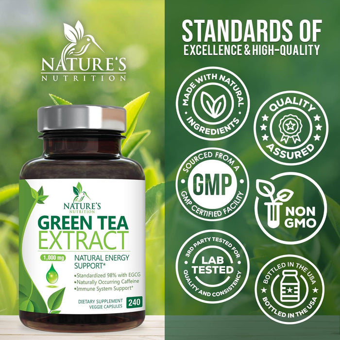 Green Tea Extract 1000 mg - 240 Capsules