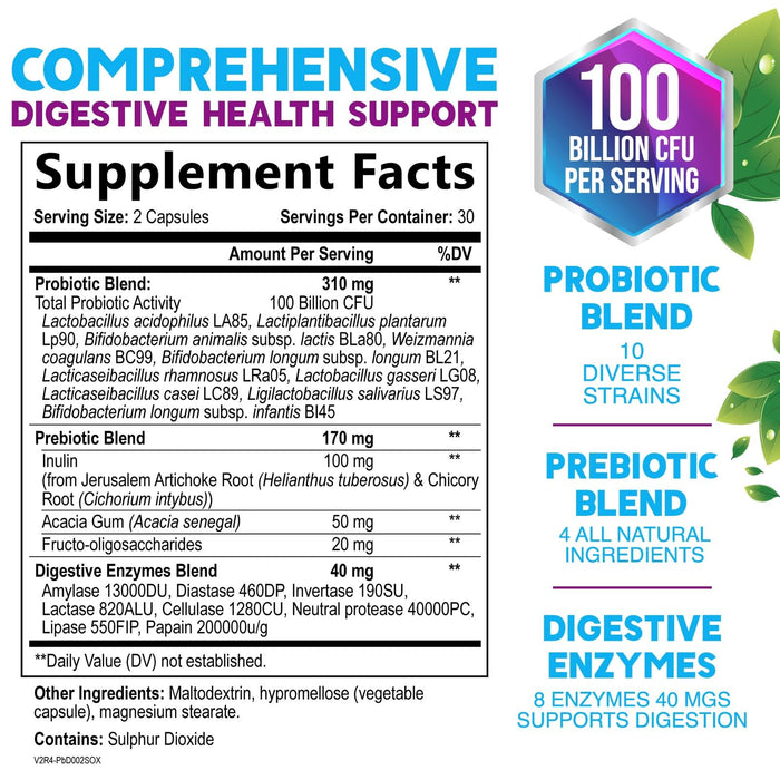 Probiotic 100 Billion CFU - 60 Capsules