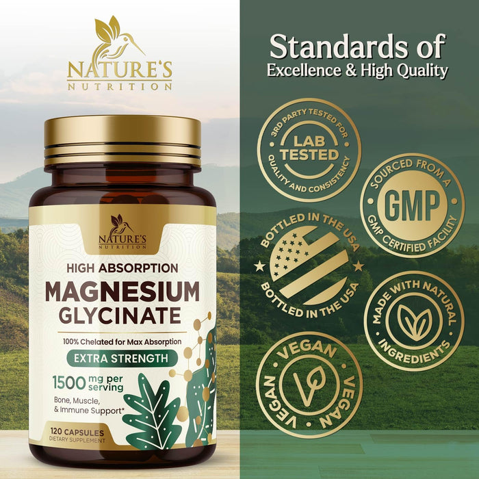 Magnesium Glycinate 250 mg - 120 Count