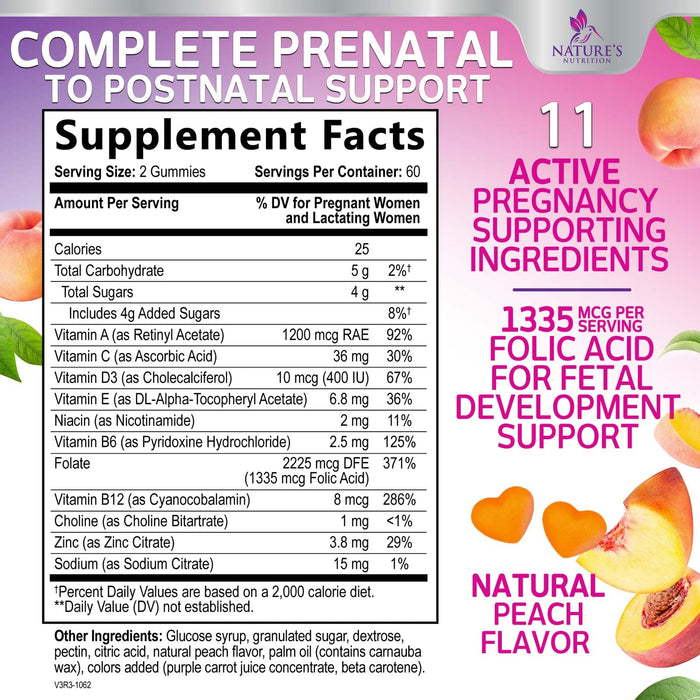 Prenatal Multivitamin 1335 mcg - 120 Gummies