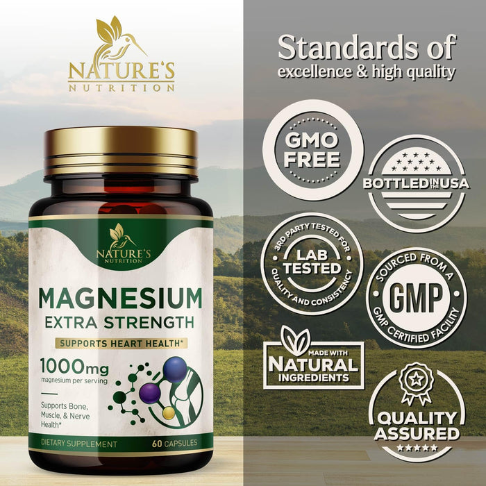 Magnesium 1000 mg - 60 Capsules