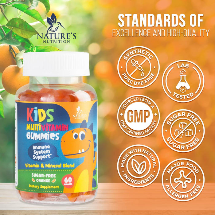 Kids' Multivitamin - Orange, 60 Gummies