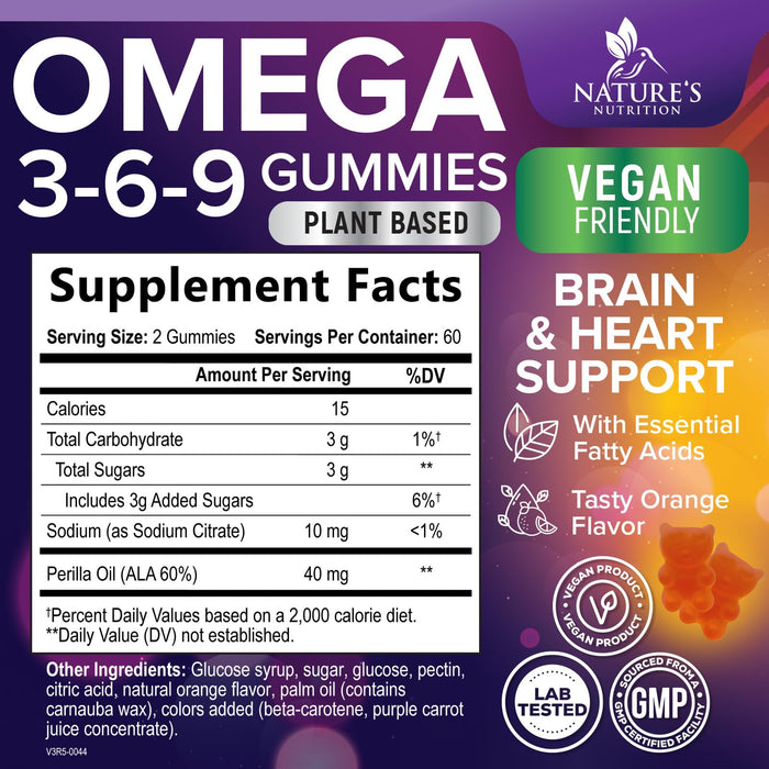 Omega 3-6-9 - Orange, 120 Gummies