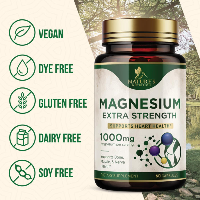 Magnesium 1000 mg - 60 Capsules