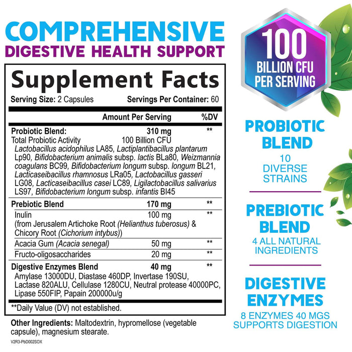 Probiotic 100 Billion CFU - 120 Capsules