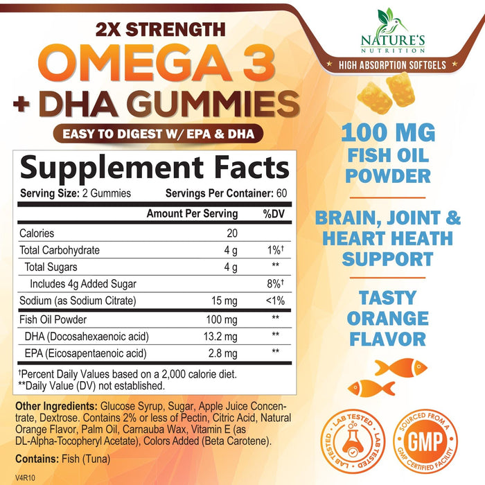 Omega-3 Fish Oil - Orange, 120 Gummies