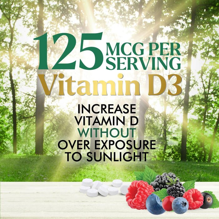 Vitamin D3 5000 IU - 60 Chewable Tablets