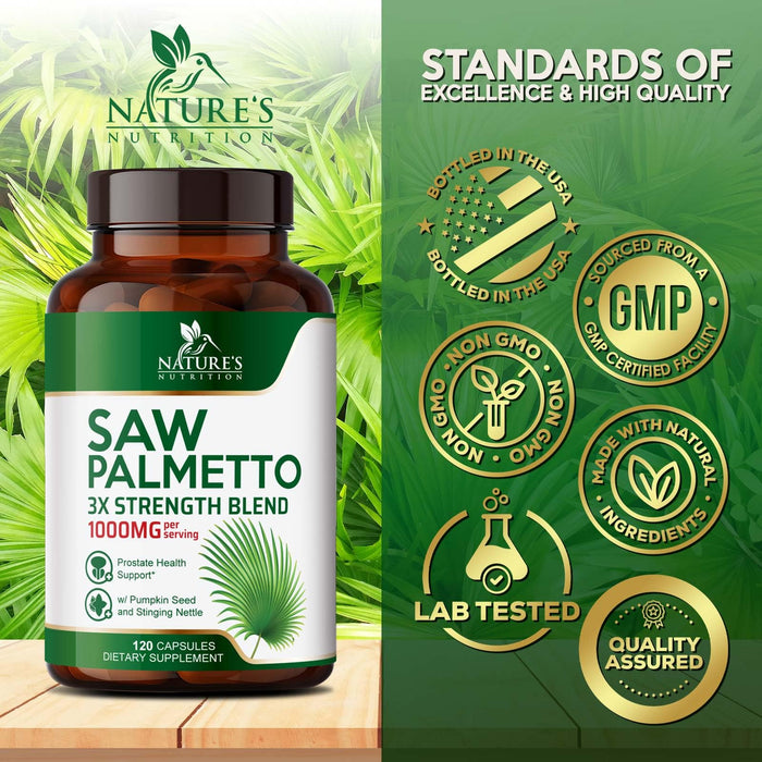 Saw Palmetto 1000 mg - 120 Capsules
