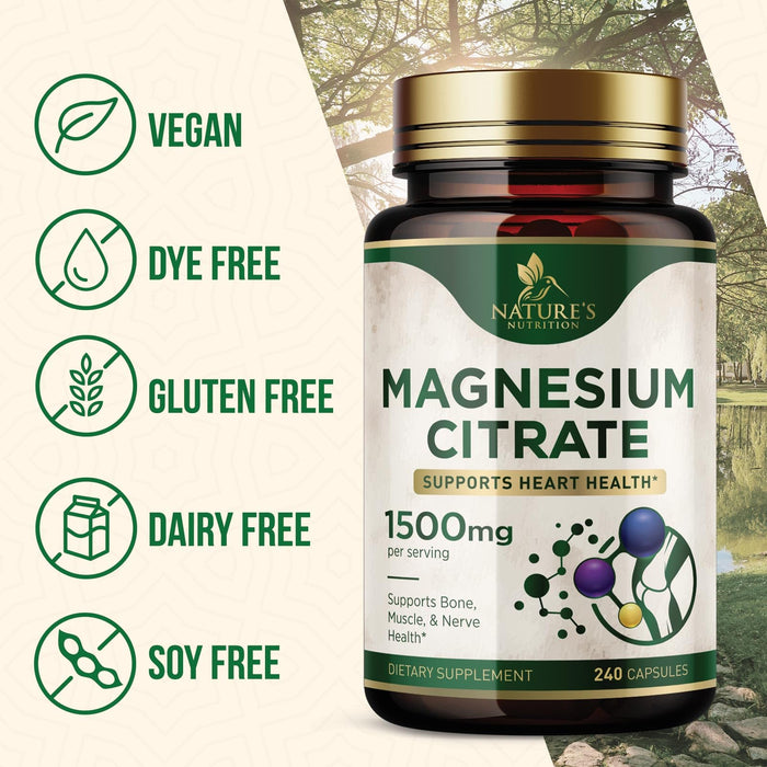 Magnesium 1000 mg - 240 Capsules