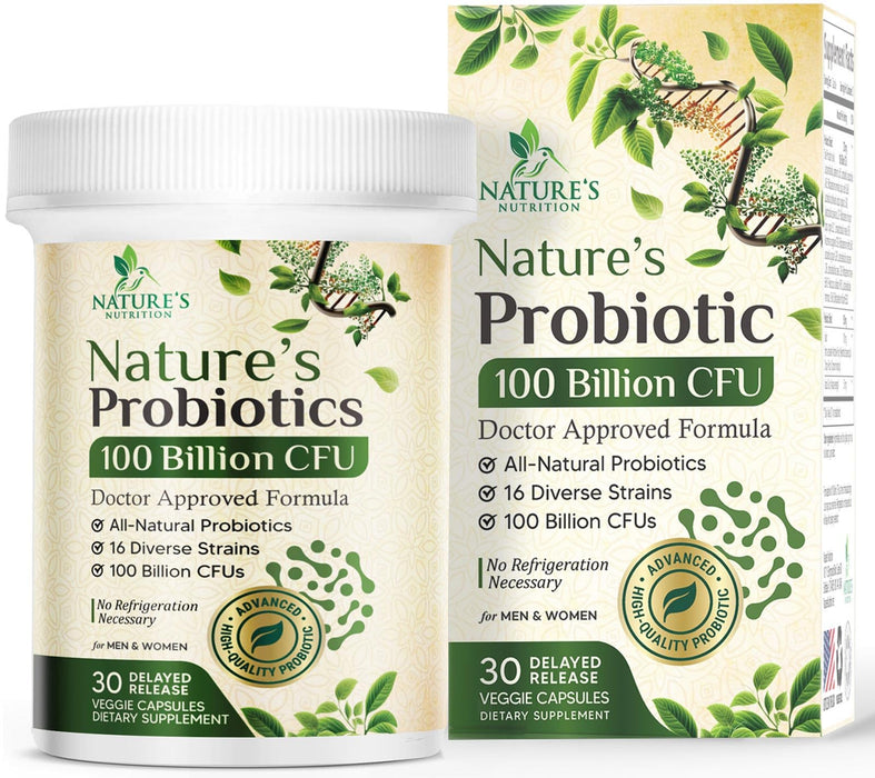Probiotics for Women Capsules - 100 Billion CFU Prebiotics, Acidophilus Probiotics Supports Immune System Digestive Health, Supports Occasional Constipation & Bloating, Daily Supplement