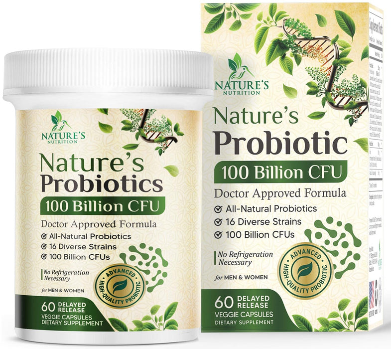 Probiotics for Women Capsules - 100 Billion CFU Prebiotics, Acidophilus Probiotics Supports Immune System Digestive Health, Supports Occasional Constipation & Bloating, Daily Supplement