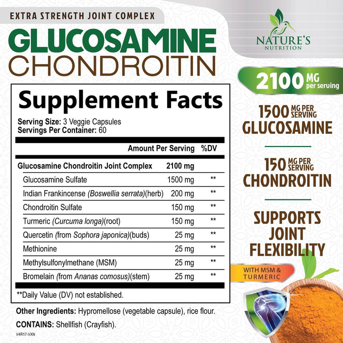 Glucosamine Chondroitin MSM 2100 mg - 180 Capsules