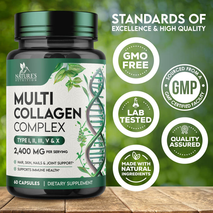 Multi Collagen Peptides 2400 mg - 60 Capsules