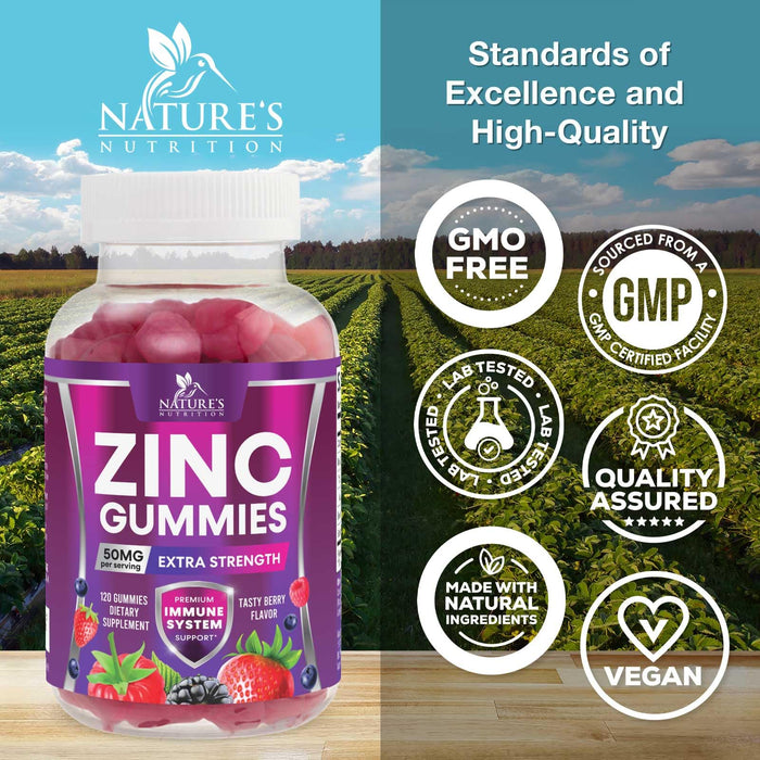 Zinc 50 mg - Berry, 120 Gummies