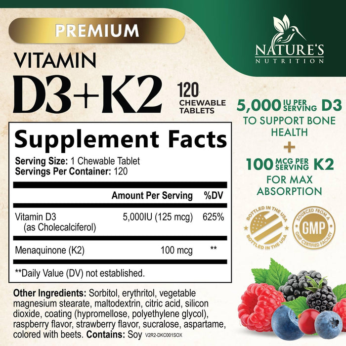 Vitamin D3 +K2
