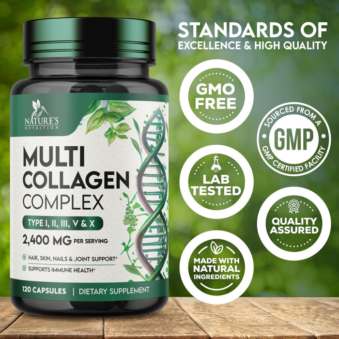 Multi Collagen Peptides 2400 mg - 120 Capsules