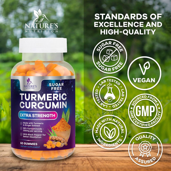 Turmeric Curcumin Gummies - 60 Gummies