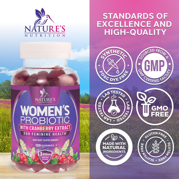 Women's Probiotic + Cranberry 3 Billion CFU - 120 Gummies