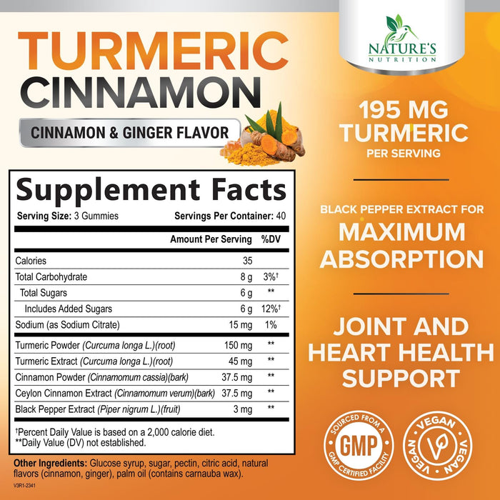 Turmeric Curcumin Gummies - 120 Gummies