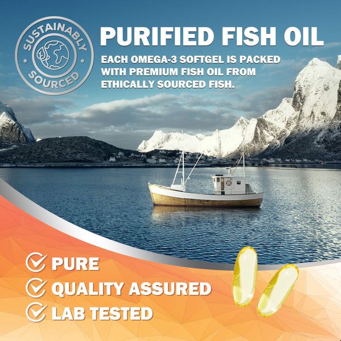 Omega-3 Fish Oil 2400 mg - 60 Softgels